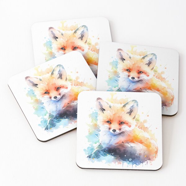 Item preview, fox watercolor  designed and sold by maniabx.