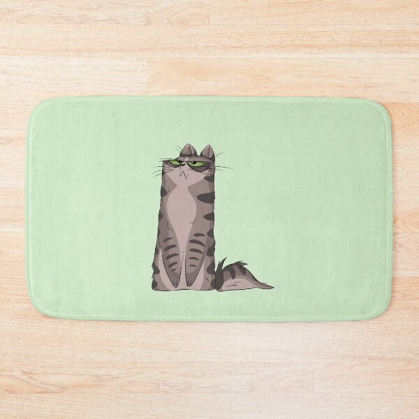 Item preview, Green Grumpy kitty designed and sold by Lovelylylyly.