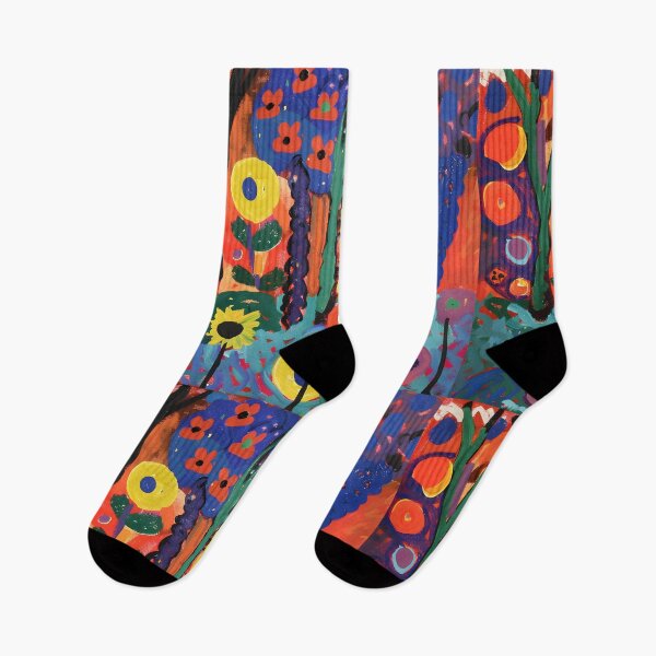 Item preview, Whimsical Forest Reverie- Bursting with Vivid Colors and Stylized Flora and Abstract Trees designed and sold by OlfactoART Studio.
