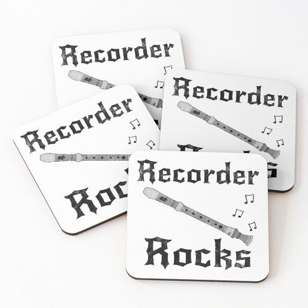 Item preview, Recorder Rocks, Recorderist Goth Heavy Rock Woodwind Musician designed and sold by doodlerob.
