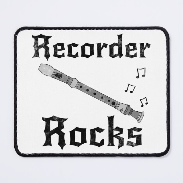 Item preview, Recorder Rocks, Recorderist Goth Heavy Rock Woodwind Musician designed and sold by doodlerob.