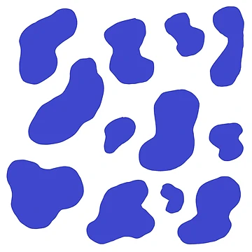 Artwork thumbnail, Blue Cow Pattern by awsomepatterns