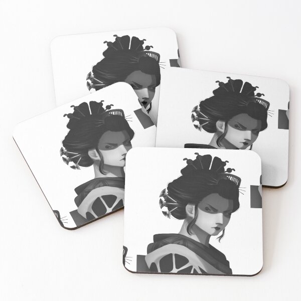 Item preview, Geisha w/o background - b&w designed and sold by Leeh-designs.