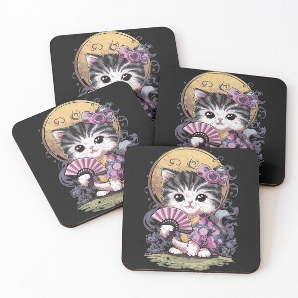 Item preview, Cat with fan designed and sold by Tajdi.