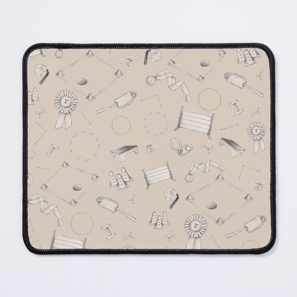 Item preview, FCI Obedience Hand Drawn Pattern Sand Beige designed and sold by JustPawsome.