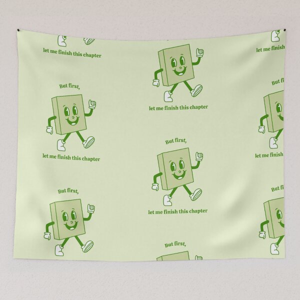 Item preview, But first, let me finish this chapter green, v2  designed and sold by rizdrawings.