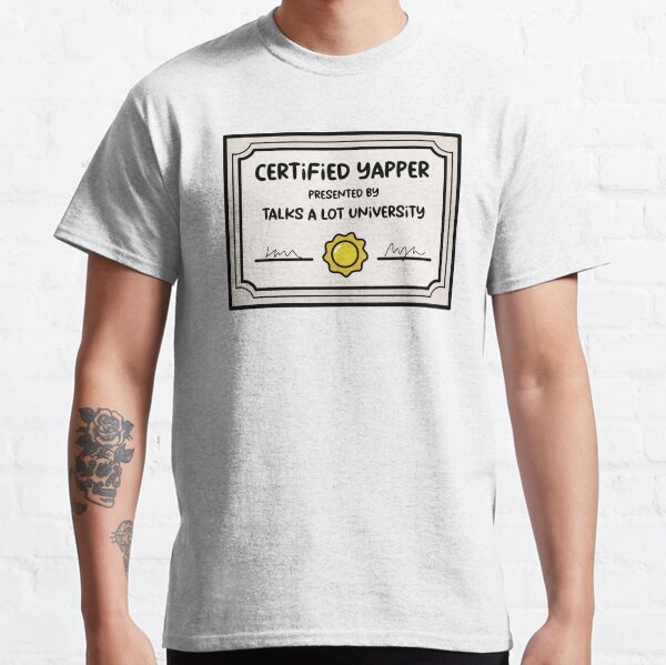 Item preview, Certified Yapper Certificate  designed and sold by MakerBeeDesigns.