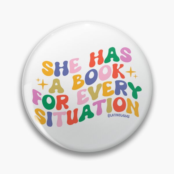 Item preview, She has a book for every situation / Bookish Aesthetic Quote designed and sold by Latinoladas.