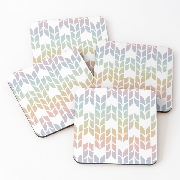 Item preview, Tulip Deco Pattern - Rainbow Sorbet + Snow designed and sold by Irene Estelle.