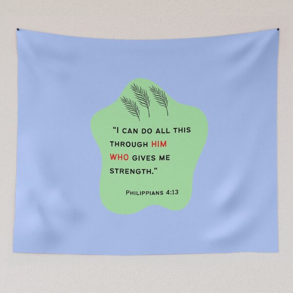Item preview, Cita inspiradora de la Biblia: Todo esto lo puedo en Aquel que me fortalece - versículo de Filipenses 4:13 designed and sold by JW3164..