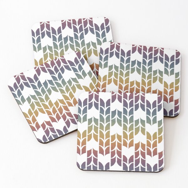 Item preview, Tulip Deco Pattern - Rainbow Sunset + Snow designed and sold by Irene Estelle.