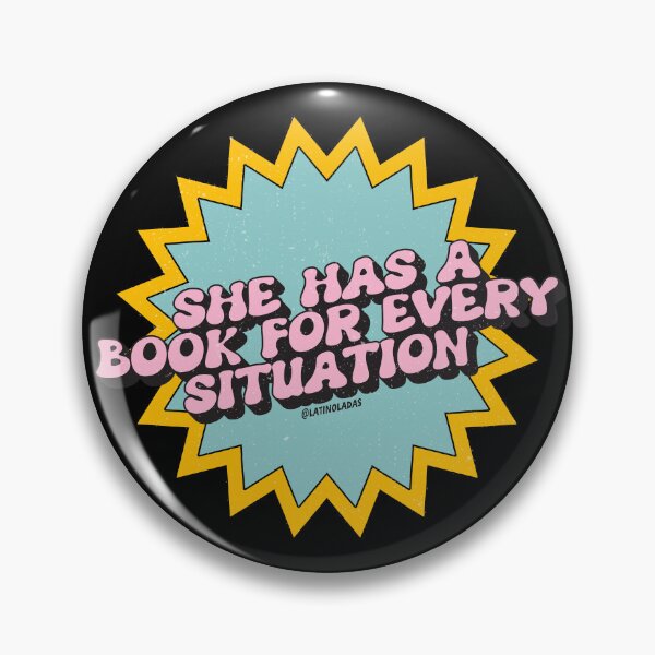 Item preview, She has a book for every situation / Bookish Aesthetic Quote designed and sold by Latinoladas.
