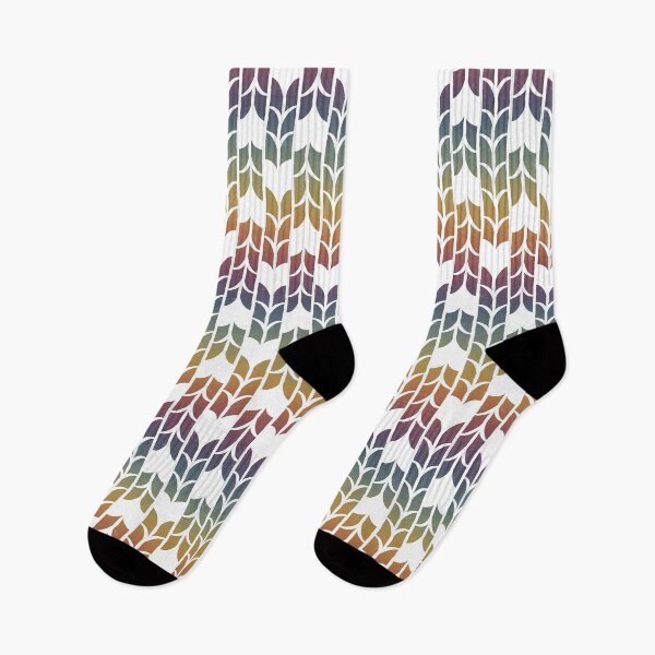 Item preview, Tulip Deco Pattern - Rainbow Sunset + Snow designed and sold by Irene Estelle.