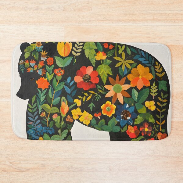 Item preview, Bear with flowers  designed and sold by Folksy Living.