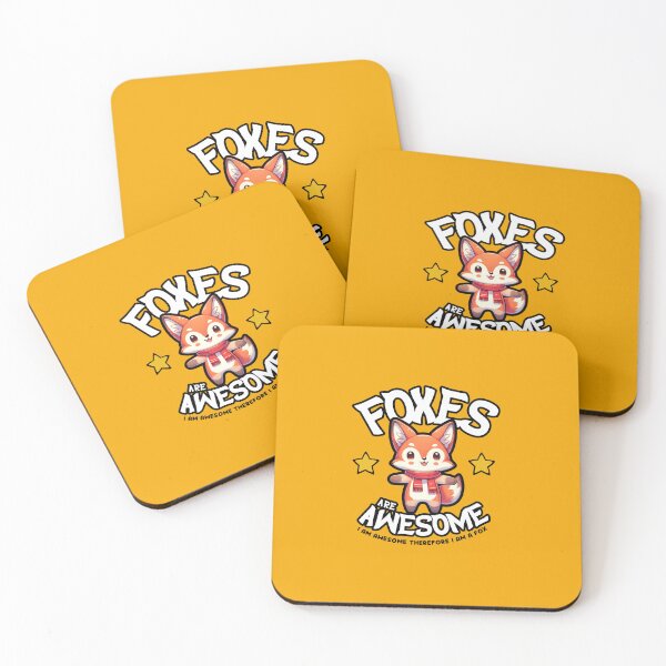 Item preview, Foxes Are Awesome I am Awesome Therefore I am A Fox designed and sold by Ninja-Cat-Corp.