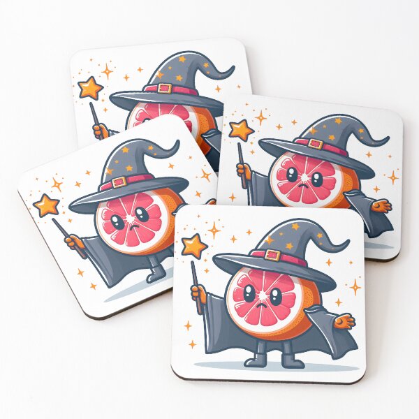 Item preview, Kawaii Grapefruit Wizard designed and sold by CanvasCutie.