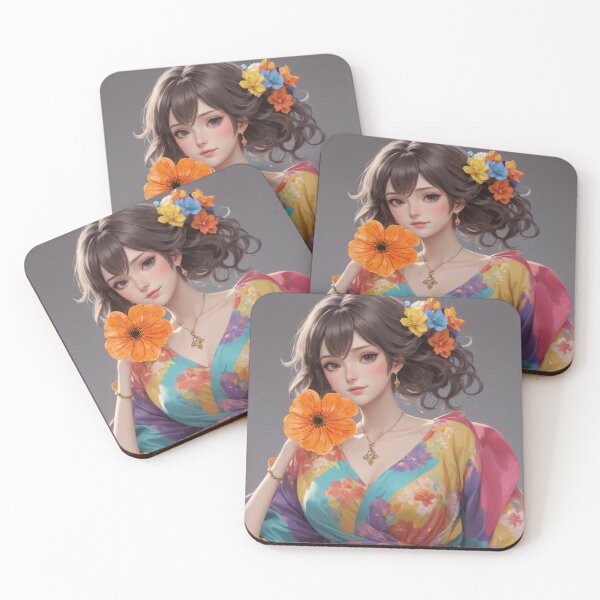 Item preview, "Blooming Beauty: Anime Femme" designed and sold by Motivamujer.