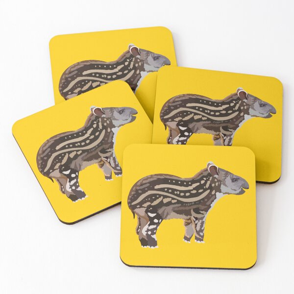 Item preview,  S is for South American Tapir, South American Tapir Illustration – Wildlife Art for Nature and Animal Lovers designed and sold by PrettylittlepastelUk.