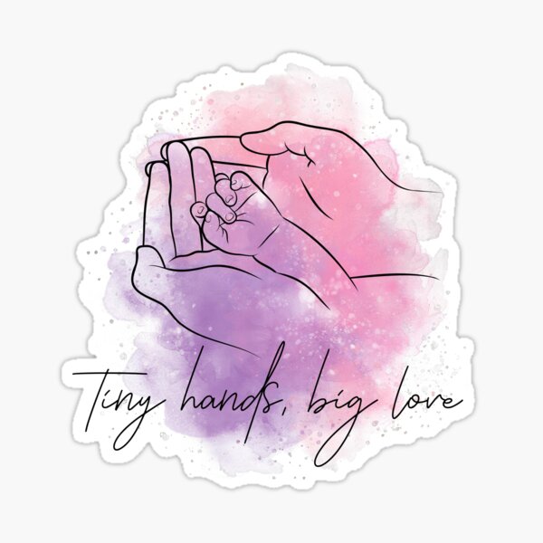 Item preview, Tiny hands, big love. - baby shower gift designed and sold by Dominika Bednarska.
