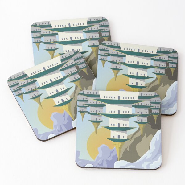 Item preview, Western Air Temple Travel Poster - Avatar the Last Airbender designed and sold by itsgoodjunk.