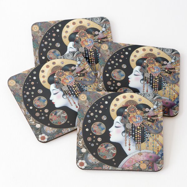 Item preview, Paintings depicting Japanese geisha are often bright and colorful works of art that reflect traditional Japanese culture designed and sold by aleksandr13.