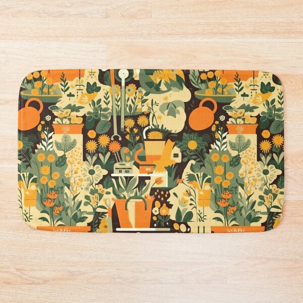 Item preview, Bright Garden Themed Aesthetic Pattern designed and sold by mondmakes.