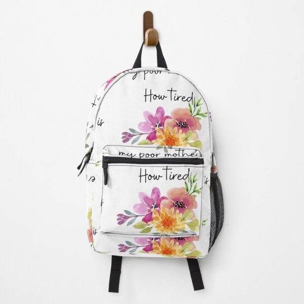 Item preview, Tired Mother Jane Austen Quote floral designed and sold by TheWriteHand.