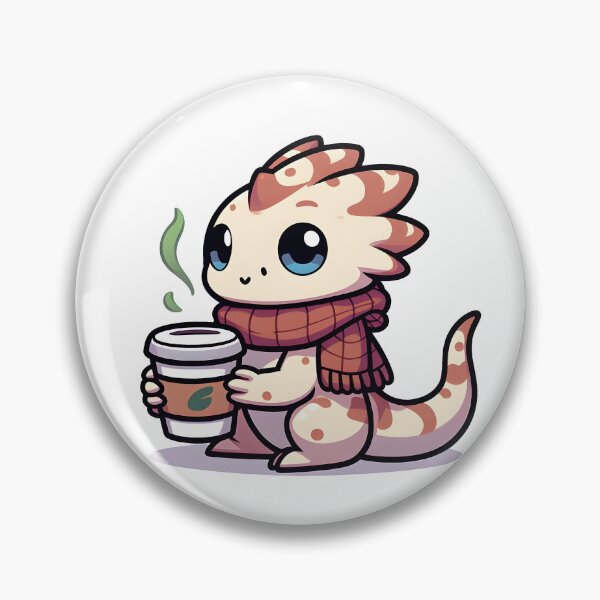 Item preview, Kawaii Tiny Basilisk With A Scarf designed and sold by CanvasCutie.
