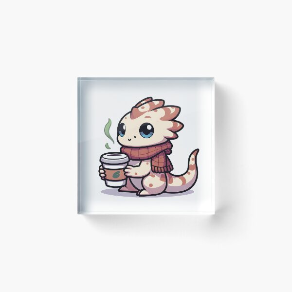 Item preview, Kawaii Tiny Basilisk With A Scarf designed and sold by CanvasCutie.