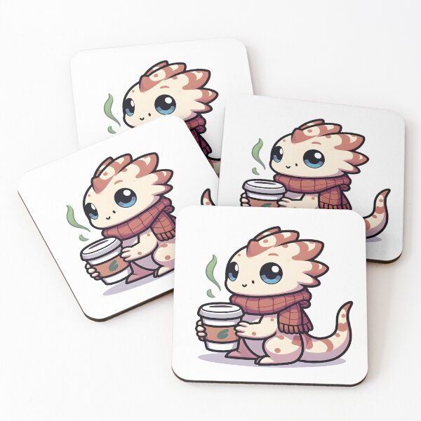 Item preview, Kawaii Tiny Basilisk With A Scarf designed and sold by CanvasCutie.