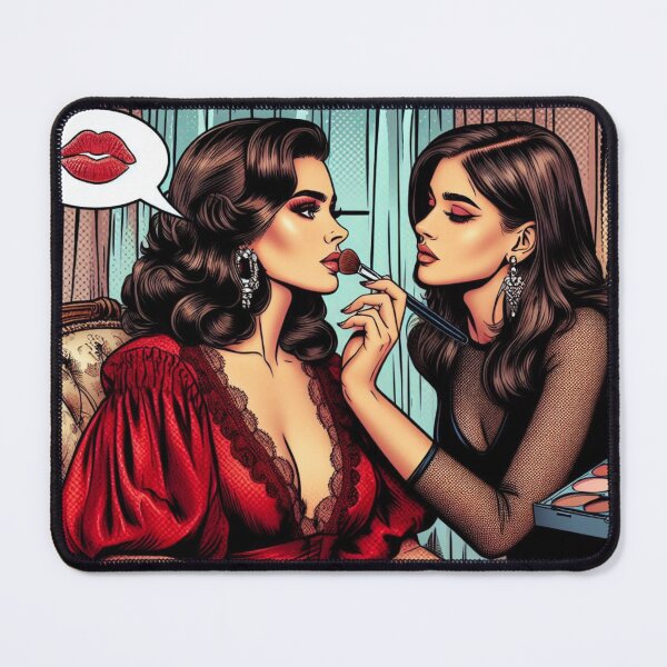Item preview, Vintage Lesbian Couple Comic Love designed and sold by LesbianLoveShop.