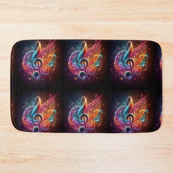 Item preview, Beautiful Treble With Music Everywhere AI Generated designed and sold by BrightrDayMusicArt.