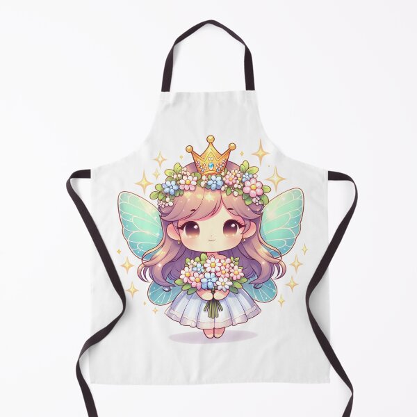 Item preview, Kawaii Fairy With Glittering Crown designed and sold by CanvasCutie.