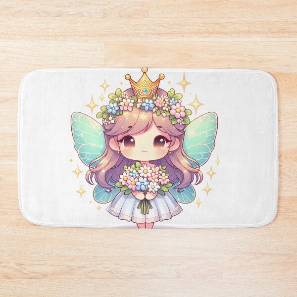 Item preview, Kawaii Fairy With Glittering Crown designed and sold by CanvasCutie.