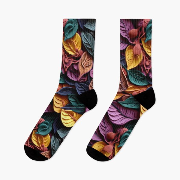 Item preview, Bold Colored 3D Style Foliage Aesthetic Pattern  designed and sold by mondmakes.