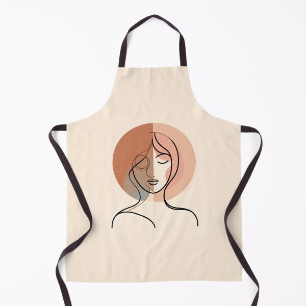 Item preview, One line woman face drawing, Abstract minimal female single line art designed and sold by MusesWhispers.