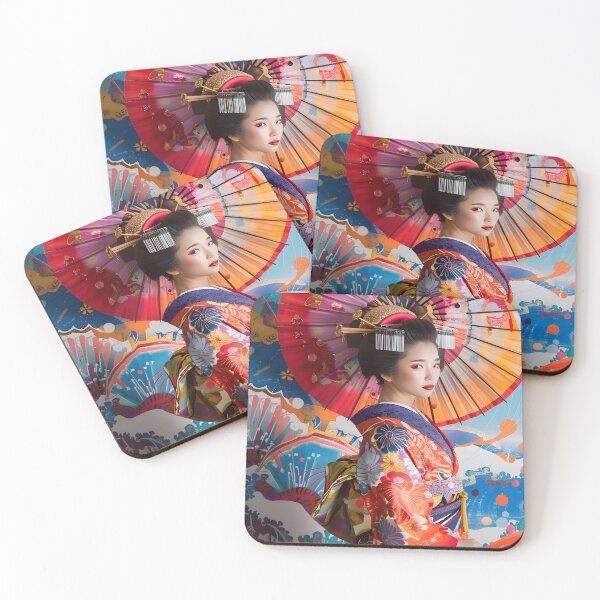 Item preview, Geisha's Vibrant Odyssey designed and sold by AI-Only Creations.