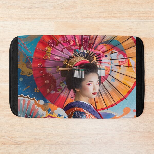 Item preview, Geisha's Vibrant Odyssey designed and sold by AI-Only Creations.