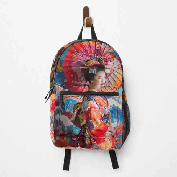 Item preview, Geisha's Vibrant Odyssey designed and sold by AI-Only Creations.