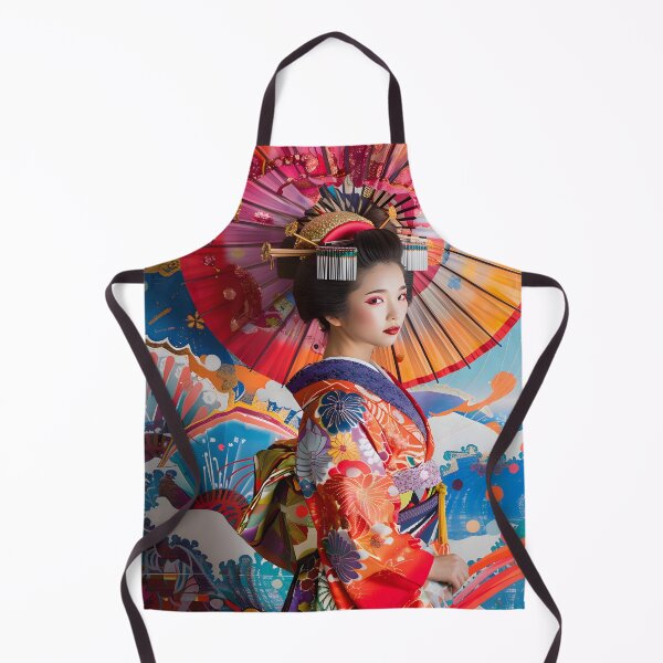 Item preview, Geisha's Vibrant Odyssey designed and sold by AI-Only Creations.