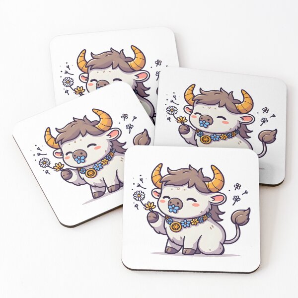 Item preview, Kawaii Playful Minotaur designed and sold by CanvasCutie.