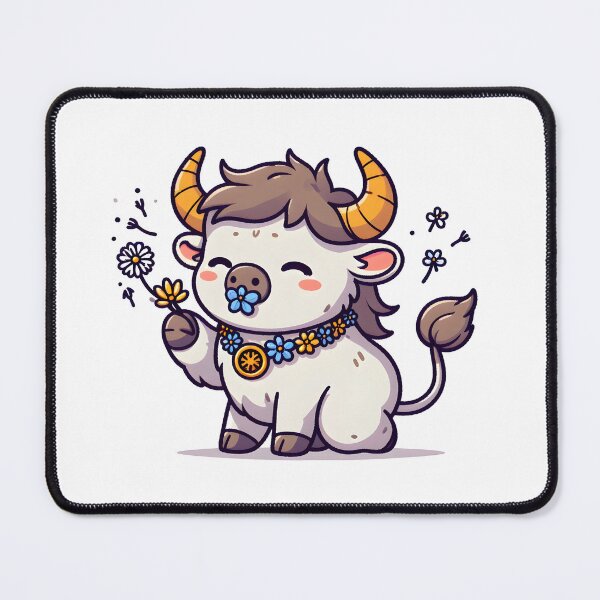 Item preview, Kawaii Playful Minotaur designed and sold by CanvasCutie.