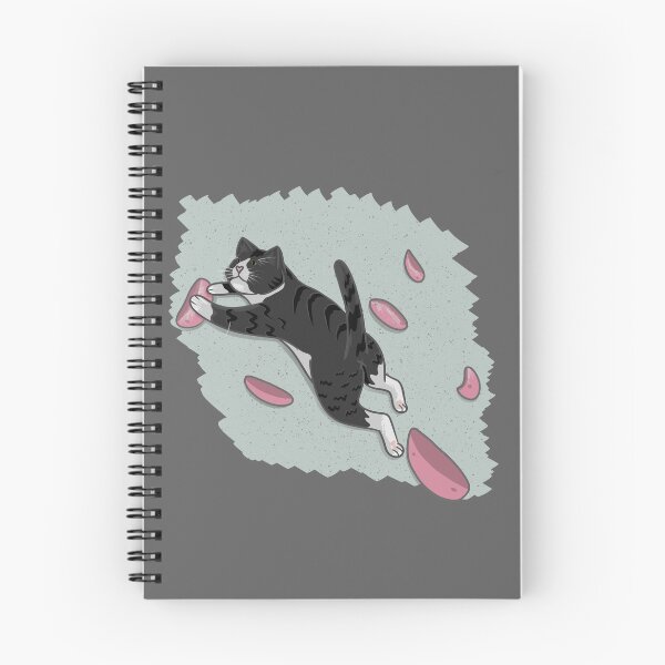 Item preview, Bouldering cat on pink holds designed and sold by Johka.