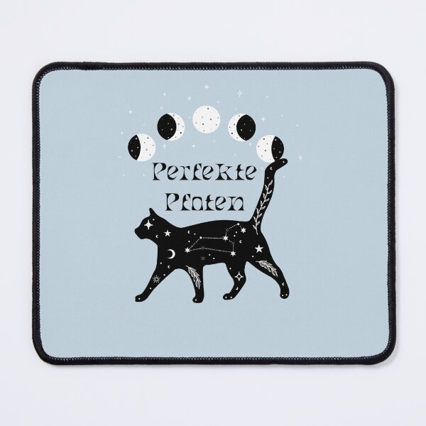Item preview, Perfekte Pfoten | Moon Phase Illustration | Pastel Blue Background designed and sold by RM-Journey.