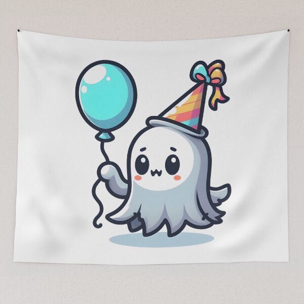 Item preview, Kawaii Breezy Lich With Party Hat designed and sold by CanvasCutie.