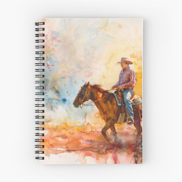 Item preview, Watercolor Wanderer: Cowboy in the Desert designed and sold by Ideationing.