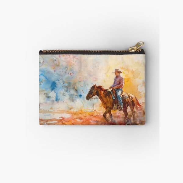 Item preview, Watercolor Wanderer: Cowboy in the Desert designed and sold by Ideationing.
