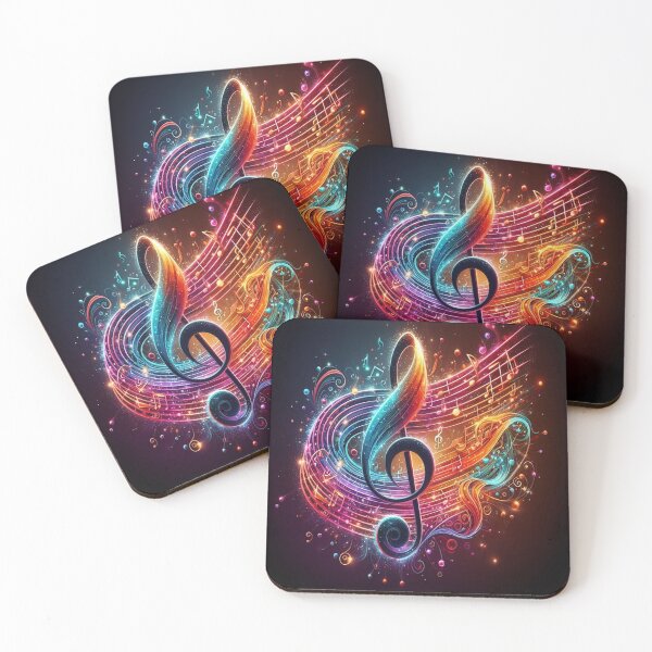Item preview, Beautiful Treble With Music Everywhere AI Generated designed and sold by BrightrDayMusicArt.