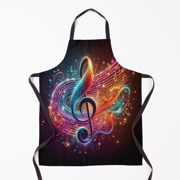 Item preview, Beautiful Treble With Music Everywhere AI Generated designed and sold by BrightrDayMusicArt.