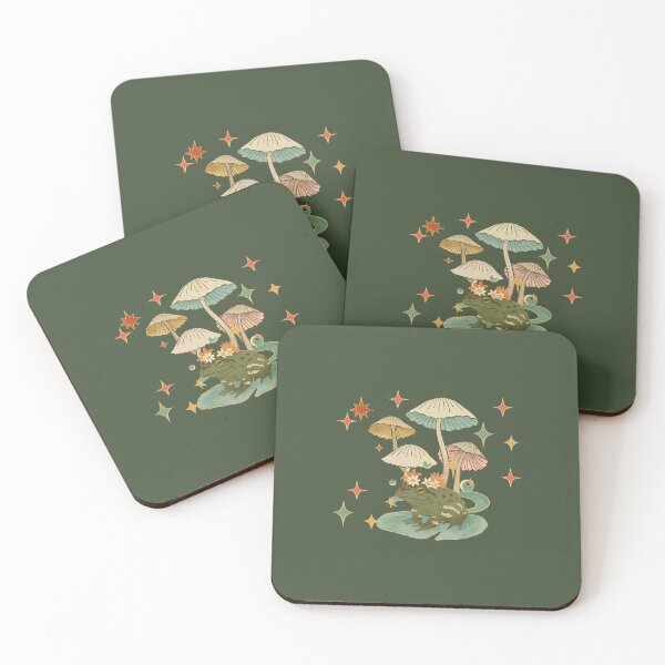 Item preview, Aesthetic Frog Illustration | Green Background designed and sold by RM-Journey.